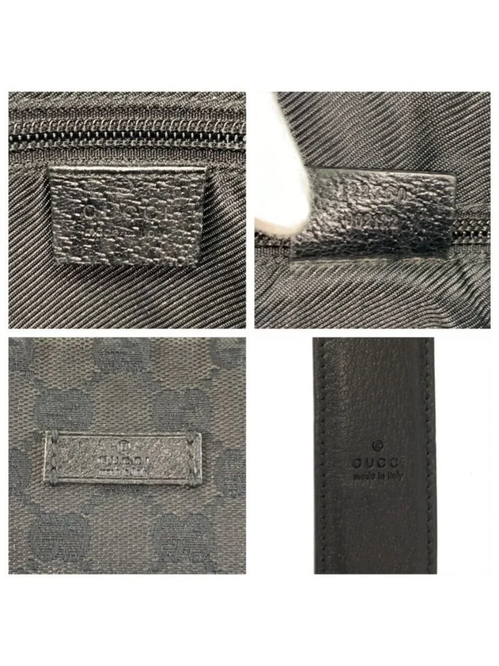 Gucci Black GG Canvas Shoulder Bag
